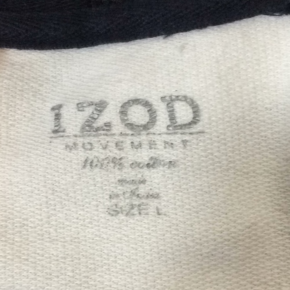 IZOD Blue & White Striped Hoodie - Picture 3 of 4